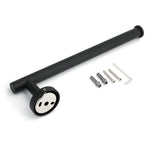 Darrahopens Home & Garden > Bathroom Accessories > Shower Accessories Bathroom Matt Black Round Towel Rack Holder Hook Clothes Hanger Stainless Steel