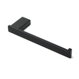 Darrahopens Home & Garden > Bathroom Accessories > Shower Accessories Bathroom Matt Black Stainless Steel Square Towel Rack Clothes Wall Mount Holder