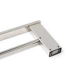 Darrahopens Home & Garden > Bathroom Accessories > Shower Accessories Bathroom Polish Chrome Square Towel Rail Rack 600mm Double Hanger Holder Bar