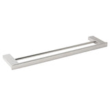 Darrahopens Home & Garden > Bathroom Accessories > Shower Accessories Bathroom Polish Chrome Square Towel Rail Rack 600mm Double Hanger Holder Bar