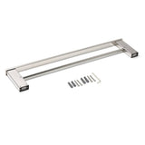 Darrahopens Home & Garden > Bathroom Accessories > Shower Accessories Bathroom Polish Chrome Square Towel Rail Rack 600mm Double Hanger Holder Bar