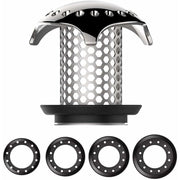Darrahopens Home & Garden > Bathroom Accessories > Shower Accessories Bathtub Hair Catcher Stainless Steel Drain Hair Catcher Filter For Bathtub Fits Drain Sizes From 3.5Cm To 4.5Cm