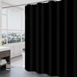 Darrahopens Home & Garden > Bathroom Accessories > Shower Accessories Black Shower Curtain Solid Color Waterproof Mildew Resistant Shower Cu