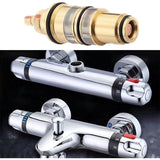 Darrahopens Home & Garden > Bathroom Accessories > Shower Accessories Brass Replacement Thermostatic Cartridge Shower Mixer Valve Bar Repair Kit Temperature Control For Shower Mixer Ba