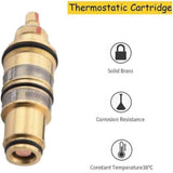 Darrahopens Home & Garden > Bathroom Accessories > Shower Accessories Brass Replacement Thermostatic Cartridge Shower Mixer Valve Bar Repair Kit Temperature Control For Shower Mixer Ba