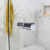 Darrahopens Home & Garden > Bathroom Accessories > Shower Accessories Brass Shower Door Round Knob Handle in Nickel