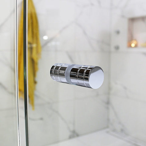 Darrahopens Home & Garden > Bathroom Accessories > Shower Accessories Brass Shower Door Round Knob Handle in Nickel