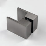 Darrahopens Home & Garden > Bathroom Accessories > Shower Accessories Brass Shower Door Square double pull Handle in Gunmetal