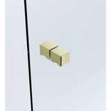 Darrahopens Home & Garden > Bathroom Accessories > Shower Accessories Brass Shower Door Square knob Handle in Gold