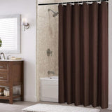 Darrahopens Home & Garden > Bathroom Accessories > Shower Accessories Brown Waffle Woven Textured Bathroom Shower Curtain