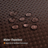 Darrahopens Home & Garden > Bathroom Accessories > Shower Accessories Brown Waffle Woven Textured Bathroom Shower Curtain