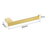 Darrahopens Home & Garden > Bathroom Accessories > Shower Accessories Brushed Gold Cubic Square Towel Holder Rack Clothes Hook Kit Bathroom Accessory