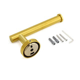 Darrahopens Home & Garden > Bathroom Accessories > Shower Accessories Brushed Gold Round Stainless Steel Toilet Paper Roll Tissue Holder Wall Mounted