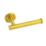 Darrahopens Home & Garden > Bathroom Accessories > Shower Accessories Brushed Gold Round Stainless Steel Toilet Paper Roll Tissue Holder Wall Mounted