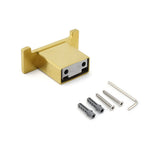 Darrahopens Home & Garden > Bathroom Accessories > Shower Accessories Brushed Gold Square Robe Hook Clothes Towel Towel Hanger Holder Wall Mounted Kit