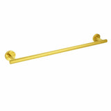 Darrahopens Home & Garden > Bathroom Accessories > Shower Accessories Brushed Gold Stainless Steel 750mm Long Towel Rack Rail Holder Round Hanger Bar