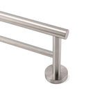 Darrahopens Home & Garden > Bathroom Accessories > Shower Accessories Brushed Nickel 750mm Double Towel Rack Rail Holder Round Hanger Bar Wall Mounted
