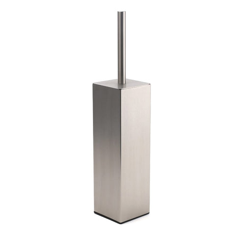 Darrahopens Home & Garden > Bathroom Accessories > Shower Accessories Brushed Nickel Cubic Square Toilet Brush Stainless Steel Wall Mounted Holder Cup