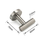 Darrahopens Home & Garden > Bathroom Accessories > Shower Accessories Brushed Nickel Robe Hook Hanger Organizer Bathroom Stainless Steel Accessory Kit