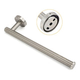 Darrahopens Home & Garden > Bathroom Accessories > Shower Accessories Brushed Nickel Round Towel Rack Holder Hook Clothes Hanger Bathroom Accessory