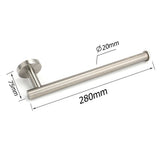 Darrahopens Home & Garden > Bathroom Accessories > Shower Accessories Brushed Nickel Round Towel Rack Holder Hook Clothes Hanger Bathroom Accessory