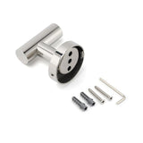 Darrahopens Home & Garden > Bathroom Accessories > Shower Accessories Chrome Round Robe Hook Hanger Organizer Bathroom Stainless Steel Accessory Kit