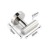 Darrahopens Home & Garden > Bathroom Accessories > Shower Accessories Chrome Round Robe Hook Hanger Organizer Bathroom Stainless Steel Accessory Kit