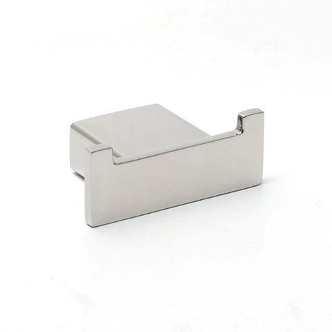 Darrahopens Home & Garden > Bathroom Accessories > Shower Accessories Chrome Square Robe Hook Clothes Towel Holder Bathroom Wall Mounted Hanger Kit