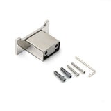 Darrahopens Home & Garden > Bathroom Accessories > Shower Accessories Chrome Square Robe Hook Clothes Towel Holder Bathroom Wall Mounted Hanger Kit