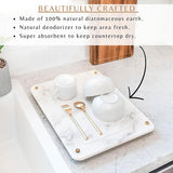 Darrahopens Home & Garden > Bathroom Accessories > Shower Accessories Diatom Mud Water Draining Pad Kitchen Faucet Washbasin Water Absorbing Mat