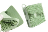 Darrahopens Home & Garden > Bathroom Accessories > Shower Accessories Dual Sided 2 In 1 Silicone Body Shower Scrubber Body Brush Buffer Scrubber - Green