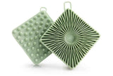 Darrahopens Home & Garden > Bathroom Accessories > Shower Accessories Dual Sided 2 In 1 Silicone Body Shower Scrubber Body Brush Buffer Scrubber - Green