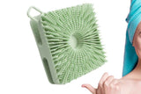 Darrahopens Home & Garden > Bathroom Accessories > Shower Accessories Dual Sided 2 In 1 Silicone Body Shower Scrubber Body Brush Buffer Scrubber - Green