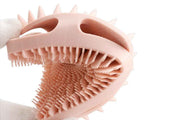 Darrahopens Home & Garden > Bathroom Accessories > Shower Accessories Dual Sided 2 In 1 Silicone Body Shower Scrubber Body Brush Buffer Scrubber - Pink