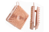 Darrahopens Home & Garden > Bathroom Accessories > Shower Accessories Dual Sided 2 In 1 Silicone Body Shower Scrubber Body Brush Buffer Scrubber - Pink