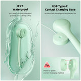 Darrahopens Home & Garden > Bathroom Accessories > Shower Accessories Electric Body Brush with Dual Handles – Waterproof Rotating Bath Scrubber, 3 Replaceable Heads, USB-C Charging, 2 Speeds(Green)