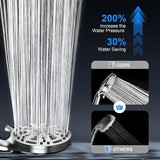 Darrahopens Home & Garden > Bathroom Accessories > Shower Accessories Filtered Shower Head with Handheld, High Pressure 8 Spray Showerhead with Filters & Upgraded Detachable Shower Head, Water Softener Filters Beads for Hard Water -Remove Chlorine