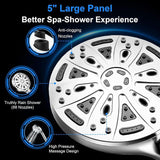 Darrahopens Home & Garden > Bathroom Accessories > Shower Accessories Filtered Shower Head with Handheld, High Pressure 8 Spray Showerhead with Filters & Upgraded Detachable Shower Head, Water Softener Filters Beads for Hard Water -Remove Chlorine