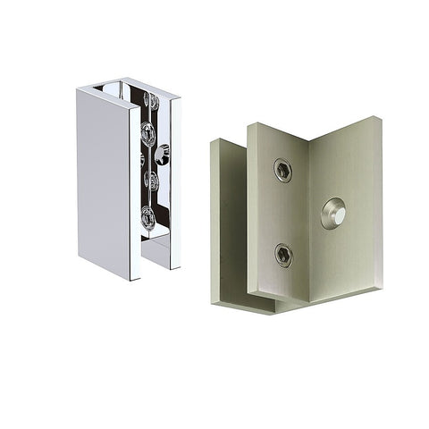 Darrahopens Home & Garden > Bathroom Accessories > Shower Accessories Glass-to-wall/floor Shower Screen F-bracket in White