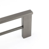 Darrahopens Home & Garden > Bathroom Accessories > Shower Accessories Gun Metal Grey Square Strong Towel Rail Rack 600mm Double Hanger Holder Bar Kit