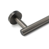 Darrahopens Home & Garden > Bathroom Accessories > Shower Accessories Gun Metal Stainless Steel 600mm Single Towel Rack Rail Holder Round Hanger Bar