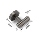 Darrahopens Home & Garden > Bathroom Accessories > Shower Accessories Gun Metal Tidy Robe Hook Hanger Organizer Bathroom Stainless Steel Wall Mounted