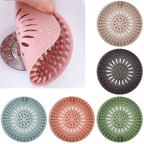 Darrahopens Home & Garden > Bathroom Accessories > Shower Accessories Hair Catcher 5 Pack for Bathtub Drain with Silicone Filter Cover