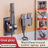 Darrahopens Home & Garden > Bathroom Accessories > Shower Accessories Hand Shower for Toilet & Cleaning - Adjustable Water Pressure & Universal Mounting - For Bathroom, Pets & Plants