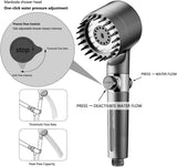 Darrahopens Home & Garden > Bathroom Accessories > Shower Accessories High Pressure Filtered Shower Head - 3 Spray Modes Shower head with Handheld, Detachable Showerhead with 5 Replaceable Water Softener Filters for Hard Water | Shower with 75" Anti-Burst Hose