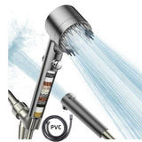 Darrahopens Home & Garden > Bathroom Accessories > Shower Accessories High Pressure Filtered Shower Head - 3 Spray Modes Shower head with Handheld, Detachable Showerhead with 5 Replaceable Water Softener Filters for Hard Water | Shower with 75" Anti-Burst Hose