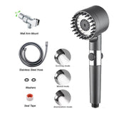 Darrahopens Home & Garden > Bathroom Accessories > Shower Accessories High Pressure Filtered Shower Head - 3 Spray Modes Shower head with Handheld, Detachable Showerhead with 5 Replaceable Water Softener Filters for Hard Water | Shower with 75" Anti-Burst Hose