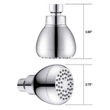 Darrahopens Home & Garden > Bathroom Accessories > Shower Accessories High Pressure Shower Heads, 2 PCS Showerheads 3 Inches with 360 Rotation and Nozzles for Strong Spray Relaxing and Comfortable Shower