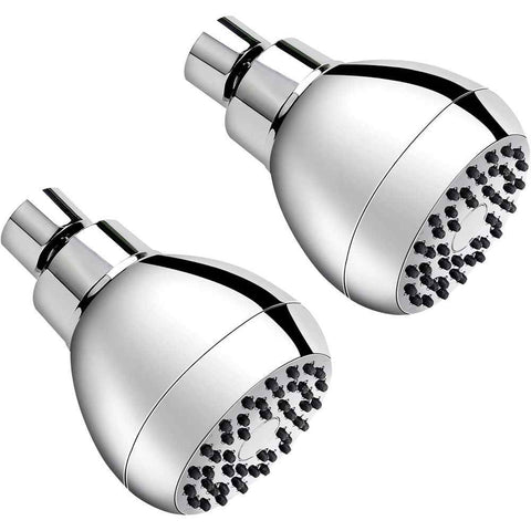 Darrahopens Home & Garden > Bathroom Accessories > Shower Accessories High Pressure Shower Heads, 2 PCS Showerheads 3 Inches with 360 Rotation and Nozzles for Strong Spray Relaxing and Comfortable Shower