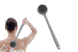 Darrahopens Home & Garden > Bathroom Accessories > Shower Accessories Long Handle Bath Shower Brush Back Scrubber Back Scrubber for Shower Bath Body Brush with Long Handle for Men and Women -Gray
